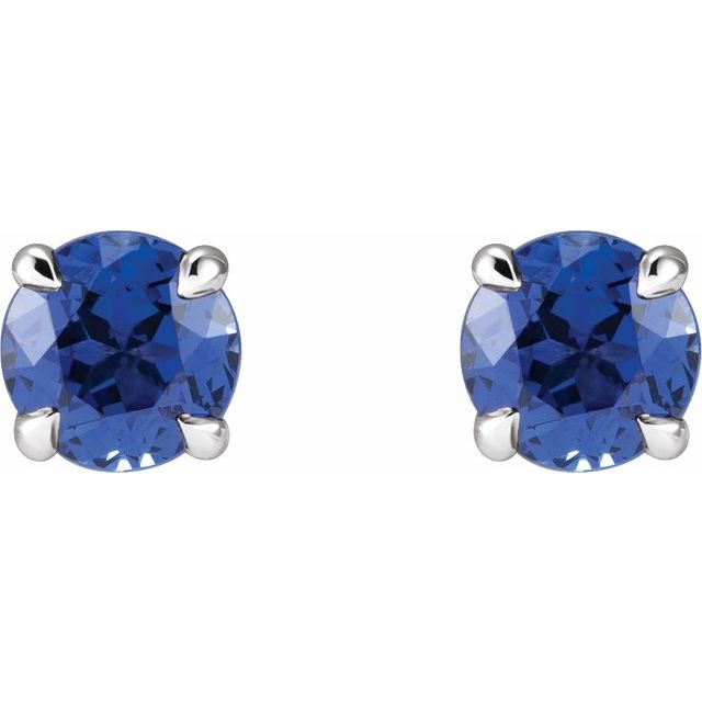 Round 4-Prong Claw Stud Earrings