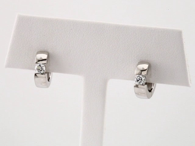 Accented Huggie Hoop Earrings