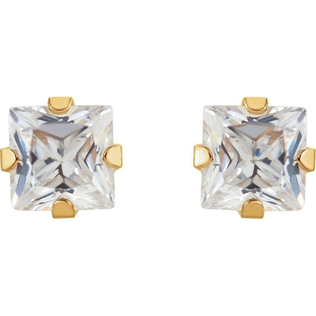 Round 4-Prong InvernessÂ® Piercing Stud Earrings