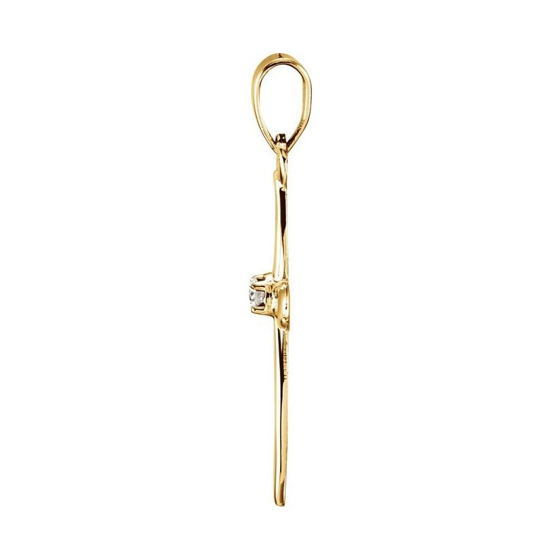 Accented Cross Pendant