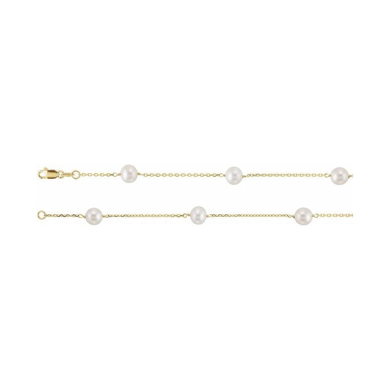 Pearl Station Necklace