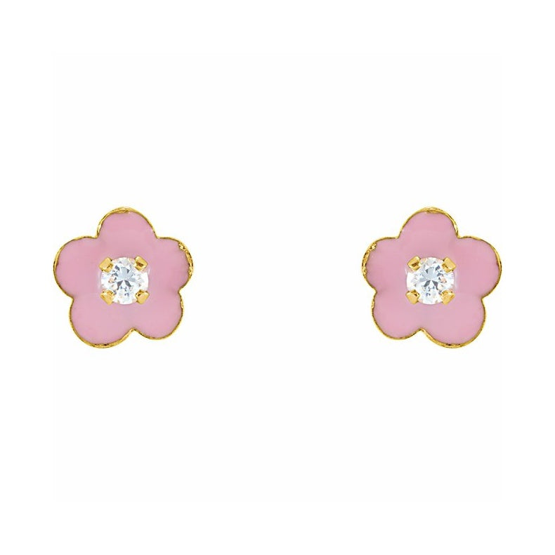Youth Enamel Flower Earrings