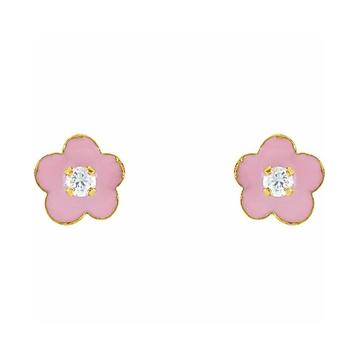 Youth Enamel Flower Earrings