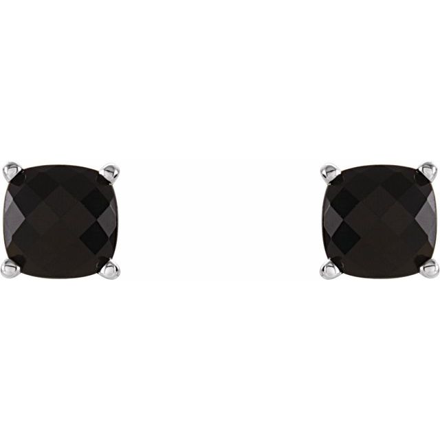 Cushion 4-Prong Scroll SettingÂ® Stud Earrings