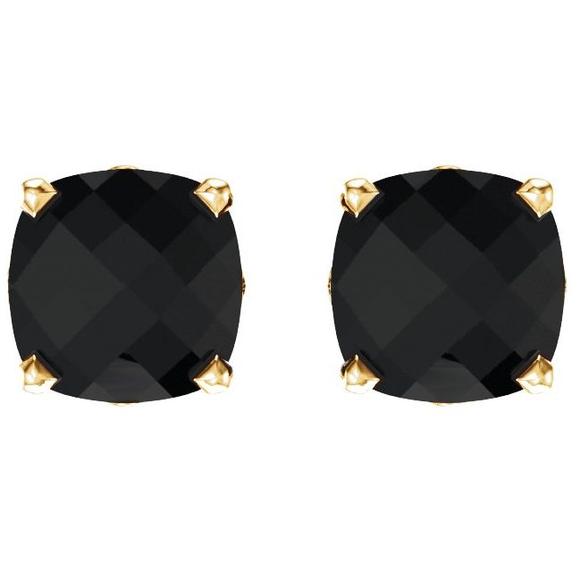 Cushion 4-Prong Scroll SettingÂ® Stud Earrings