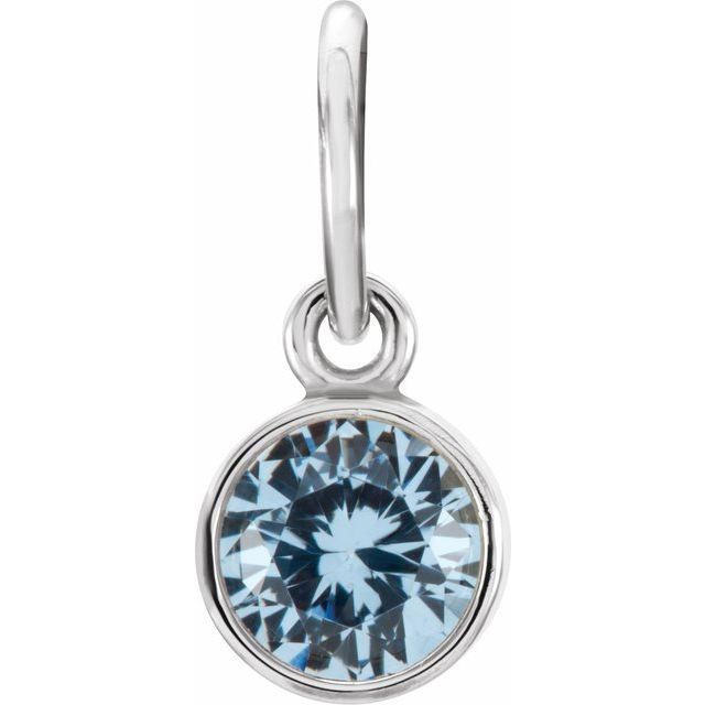 Posh Mommy® Imitation Birthstone Charm/Pendant