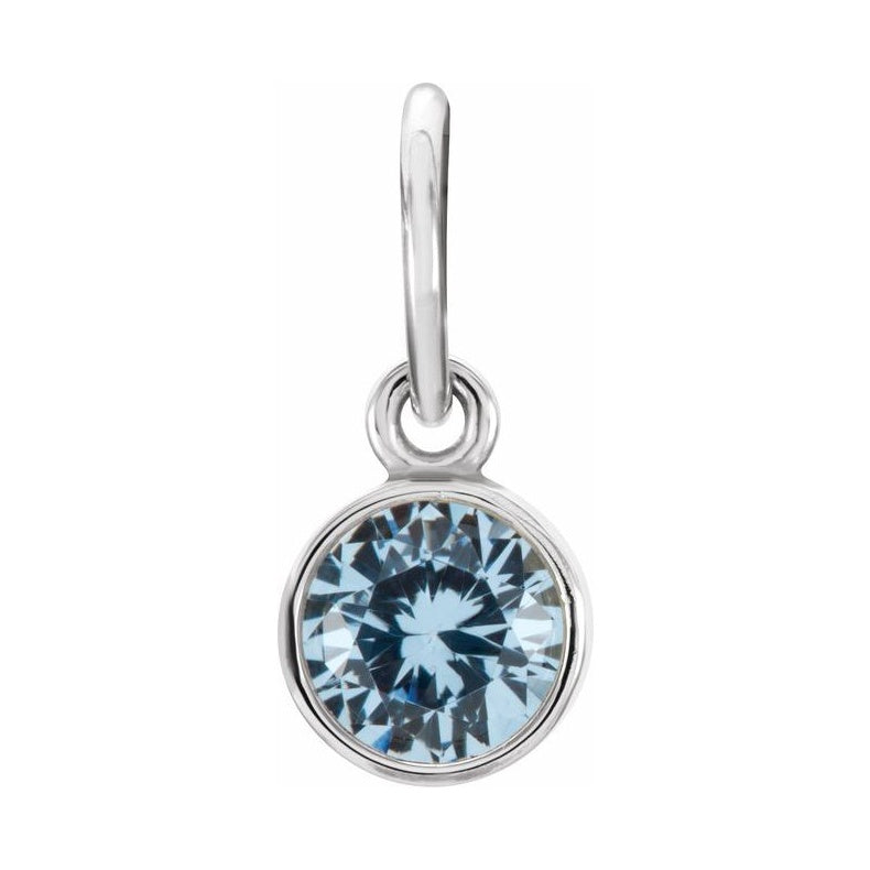 Posh Mommy® Imitation Birthstone Charm/Pendant