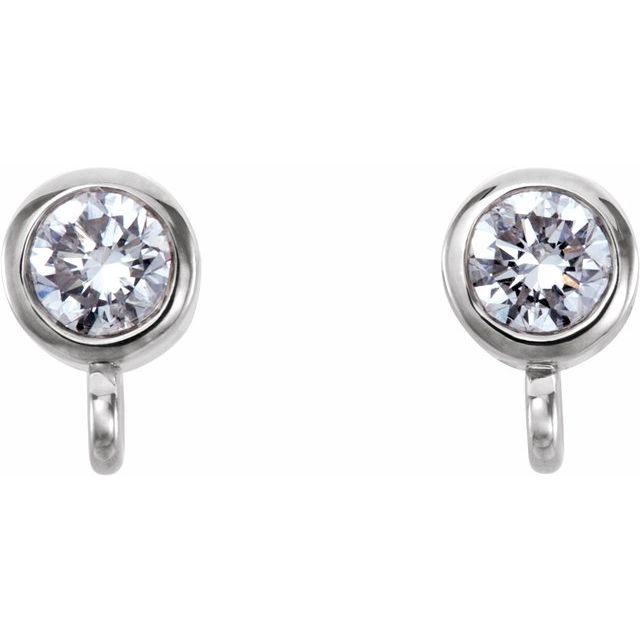 Bezel-Set Earring Top