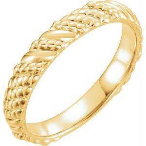 14K Yellow Stackable Ring