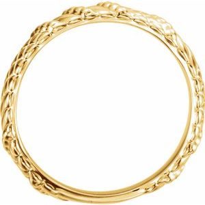 14K Yellow Stackable Ring