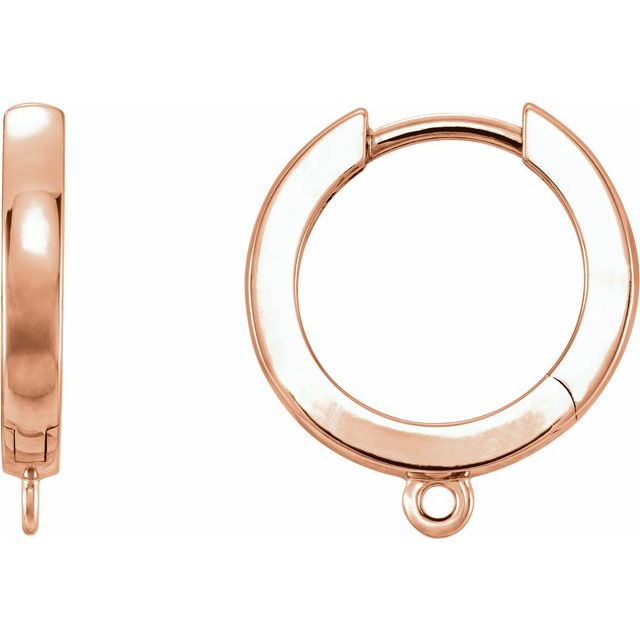 Hinged Hoop Earring Top