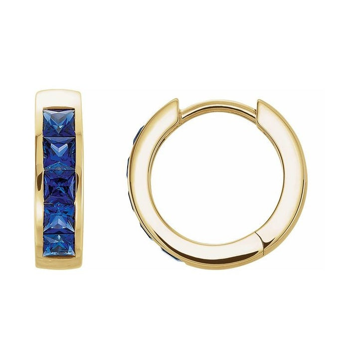 Channel-Set Hoop Earrings