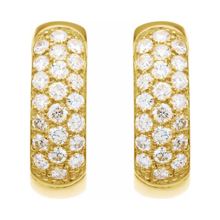 Pavé-Style Hoop Earrings