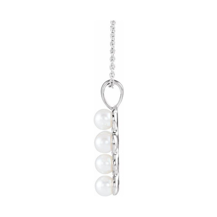 Pearl Cross Necklace or Pendant