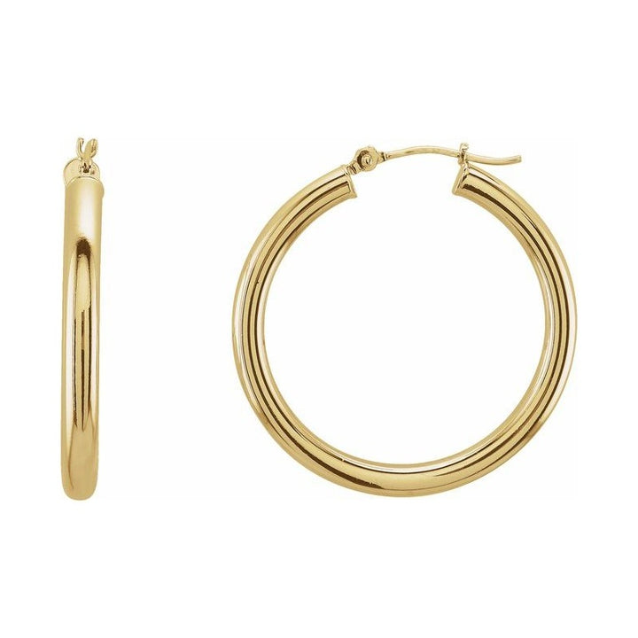 Tube Hoop Earrings