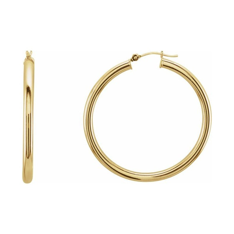 Tube Hoop Earrings