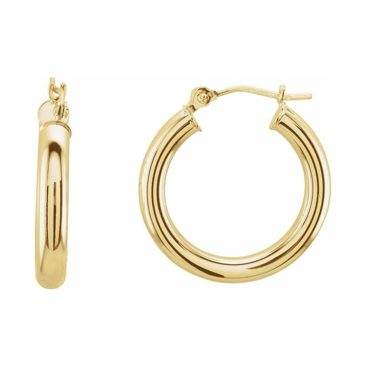 Tube Hoop Earrings