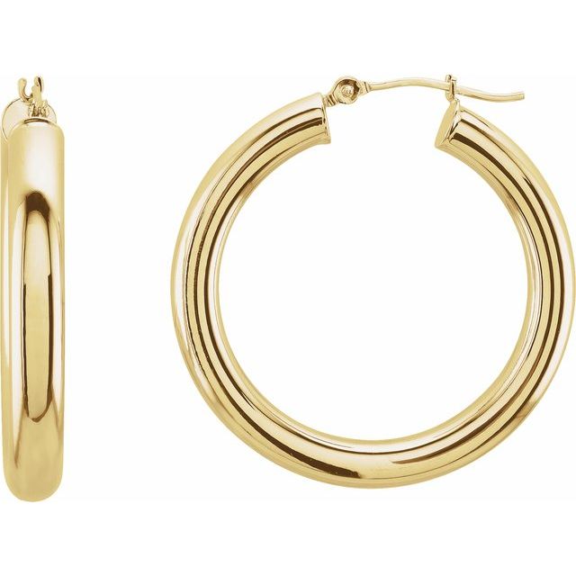 Tube Hoop Earrings