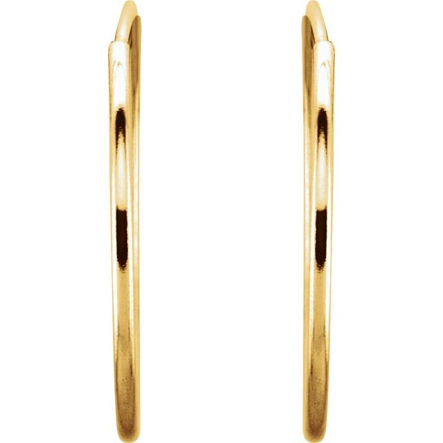 Endless Tube Hoop Earrings