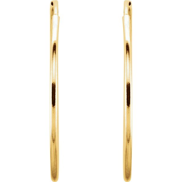 Endless Tube Hoop Earrings