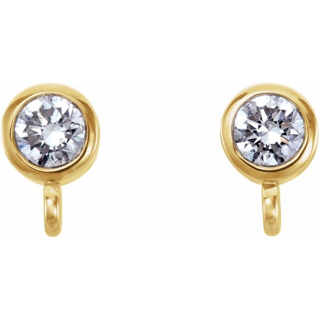 Bezel-Set Earring Top