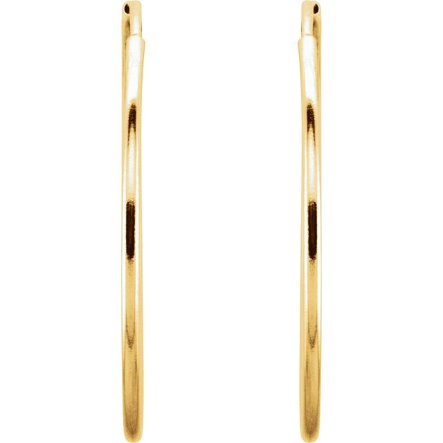 Endless Tube Hoop Earrings