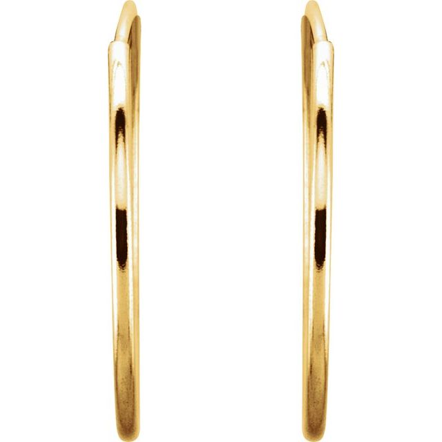 Endless Tube Hoop Earrings