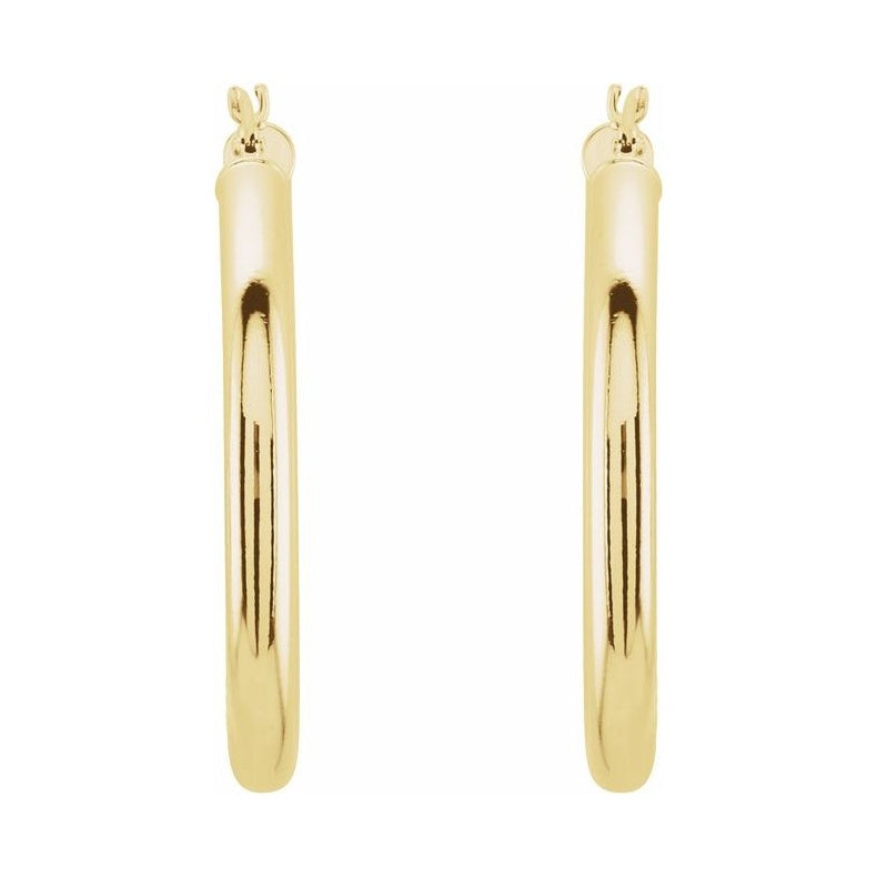 Tube Hoop Earrings