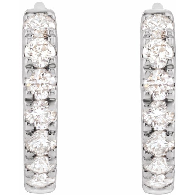 Lab-Grown Diamond Hoop Earrings