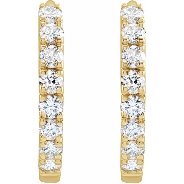 Lab-Grown Diamond Hoop Earrings