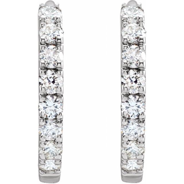 Lab-Grown Diamond Hoop Earrings
