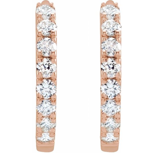 Lab-Grown Diamond Hoop Earrings