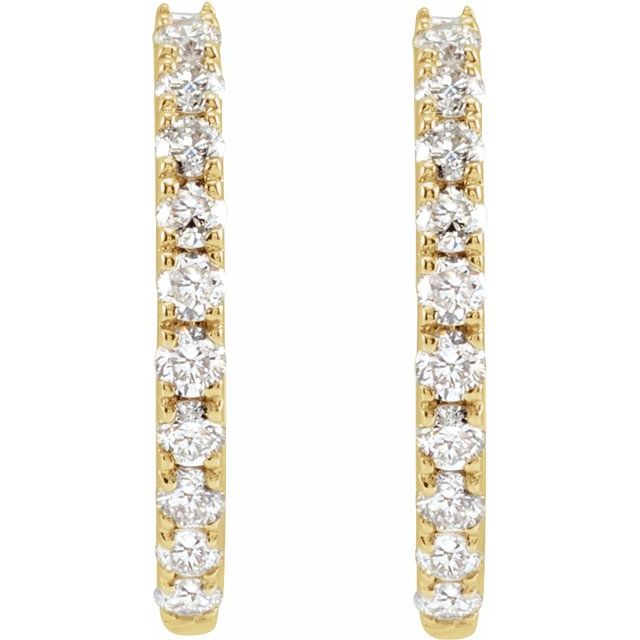 Lab-Grown Diamond Hoop Earrings
