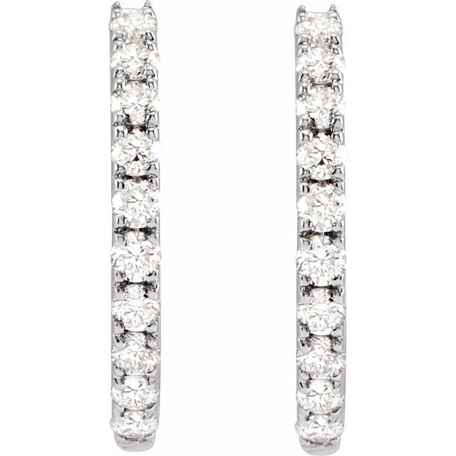 Lab-Grown Diamond Hoop Earrings
