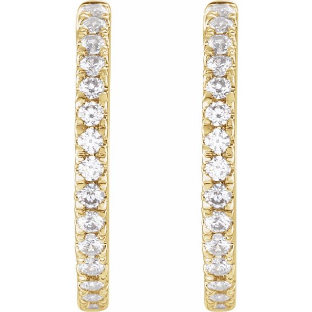 Lab-Grown Diamond Hoop Earrings