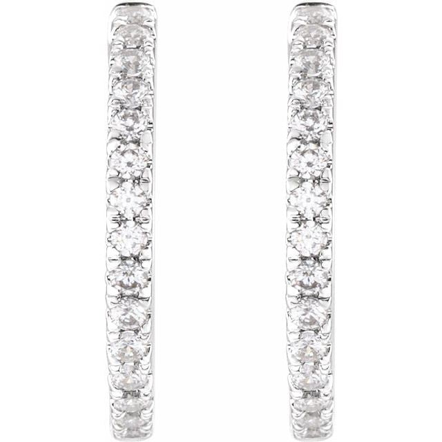 Lab-Grown Diamond Hoop Earrings