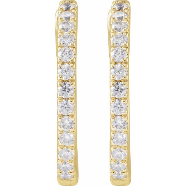 Lab-Grown Diamond Hoop Earrings