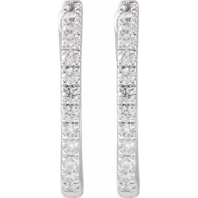 Lab-Grown Diamond Hoop Earrings