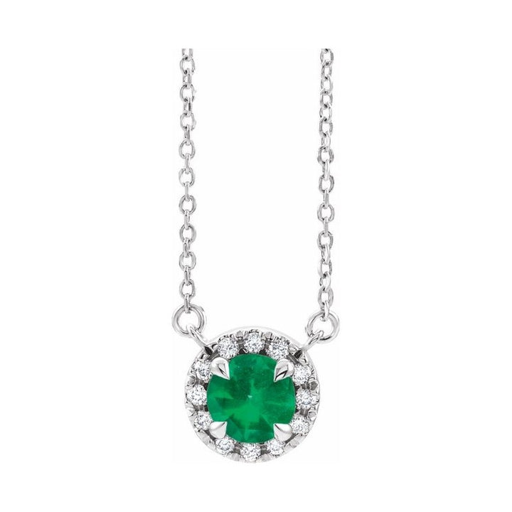 French-Set Halo-Style Necklace or Center