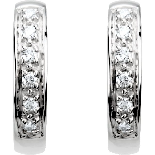 Accented Hoop Earrings