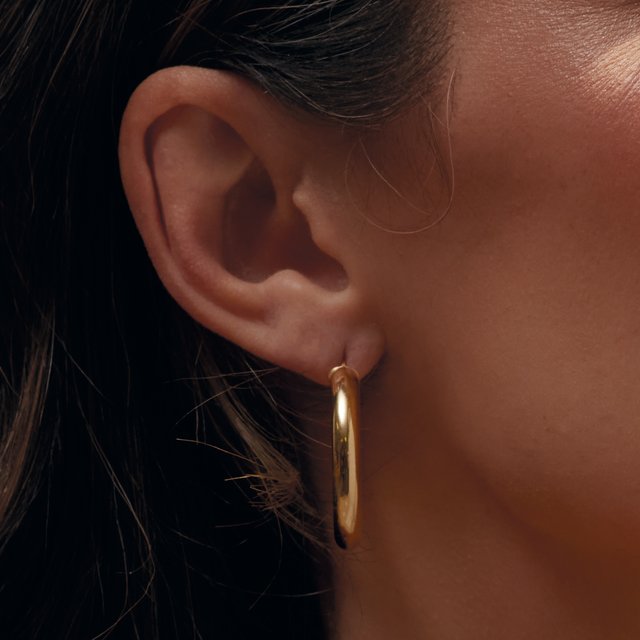 Tube Hoop Earrings