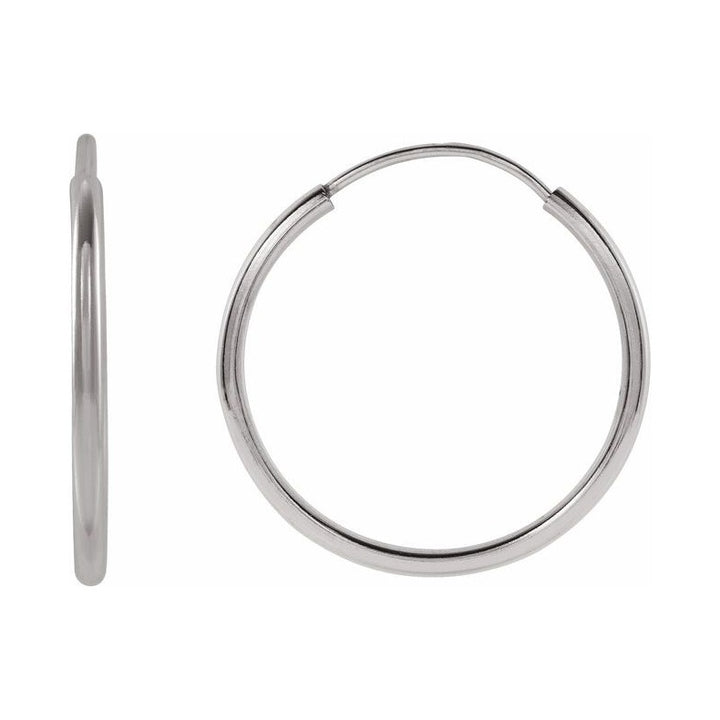 Flexible Endless Tube Hoop Earrings