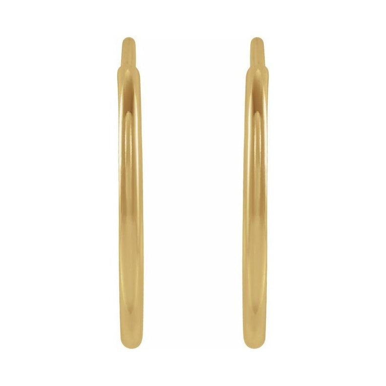 Flexible Endless Tube Hoop Earrings