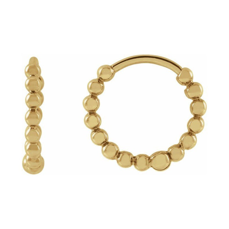 Beaded Hoop Earrings