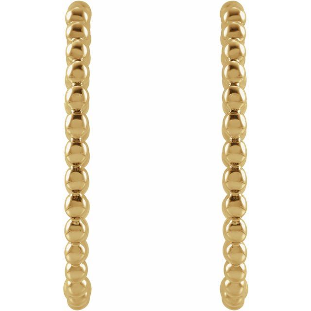 Beaded Hoop Earrings