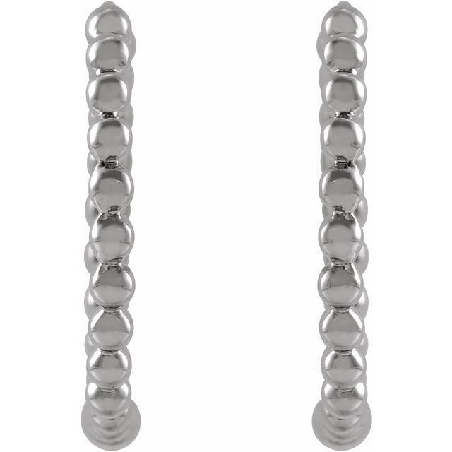 Beaded Hoop Earrings