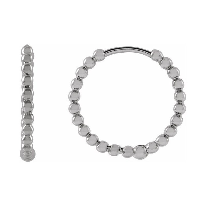 Beaded Hoop Earrings