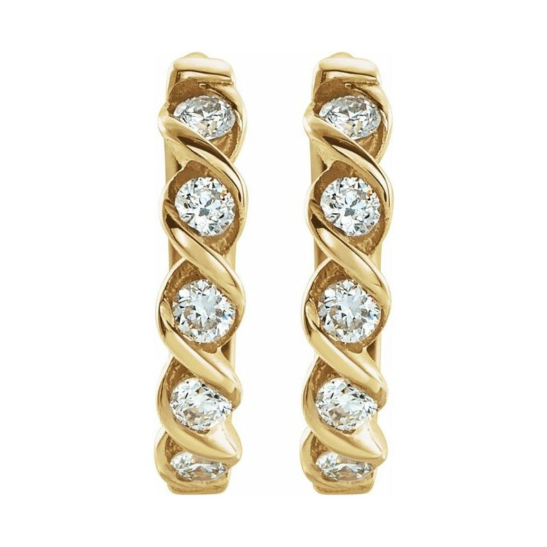 Twisted Hoop Earrings
