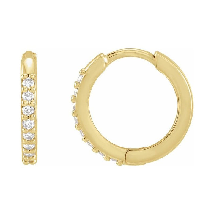 Accented Huggie Earrings
