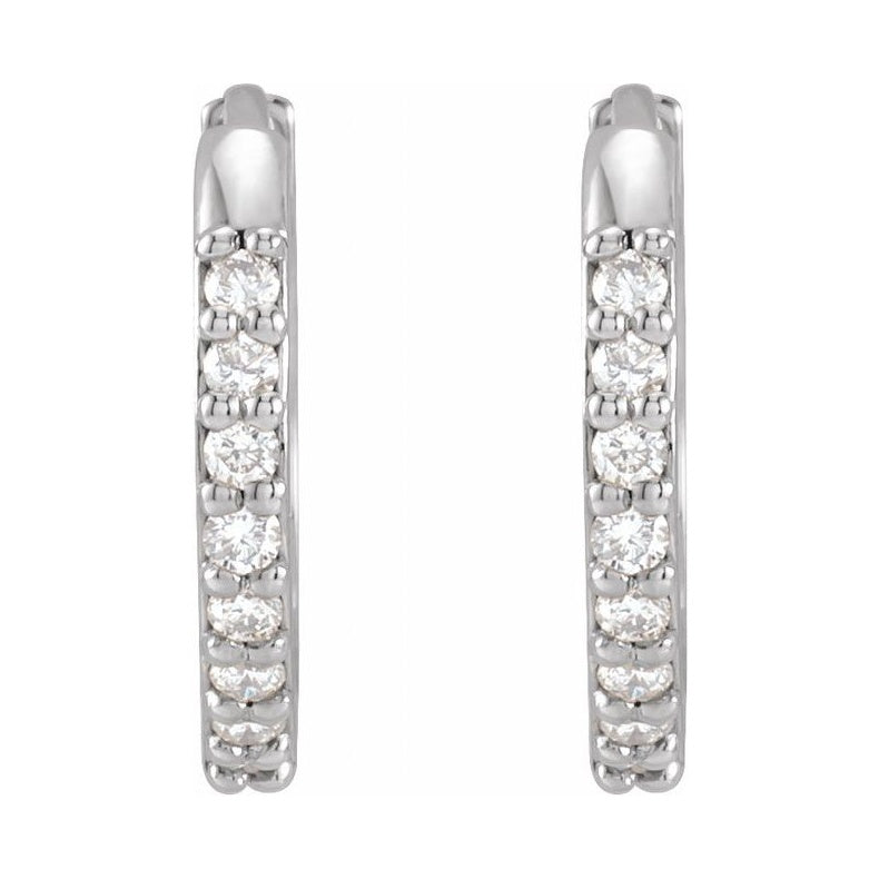 Accented Huggie Earrings